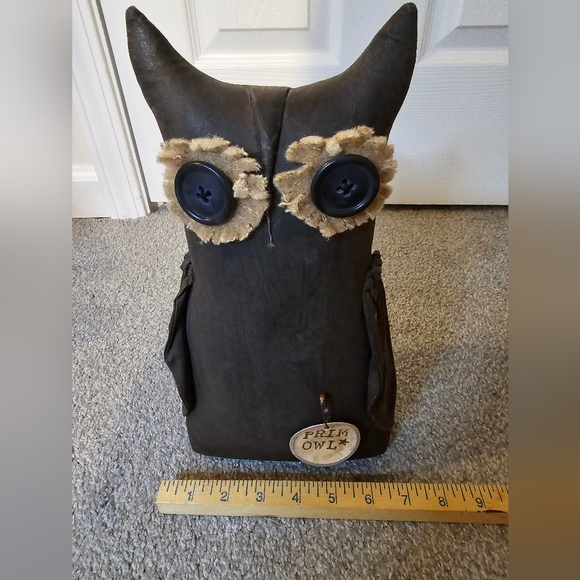 Primitive Handmade Home Decor Fall Halloween Owl - Picture 6 of 6